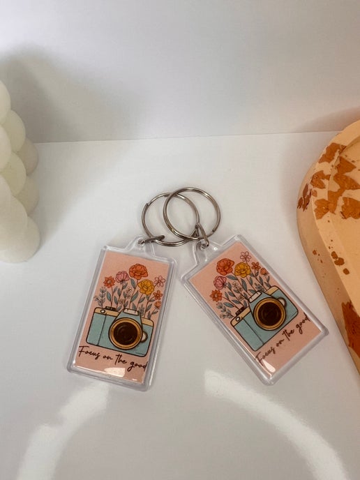 Focus on the Good Acrylic Keyring