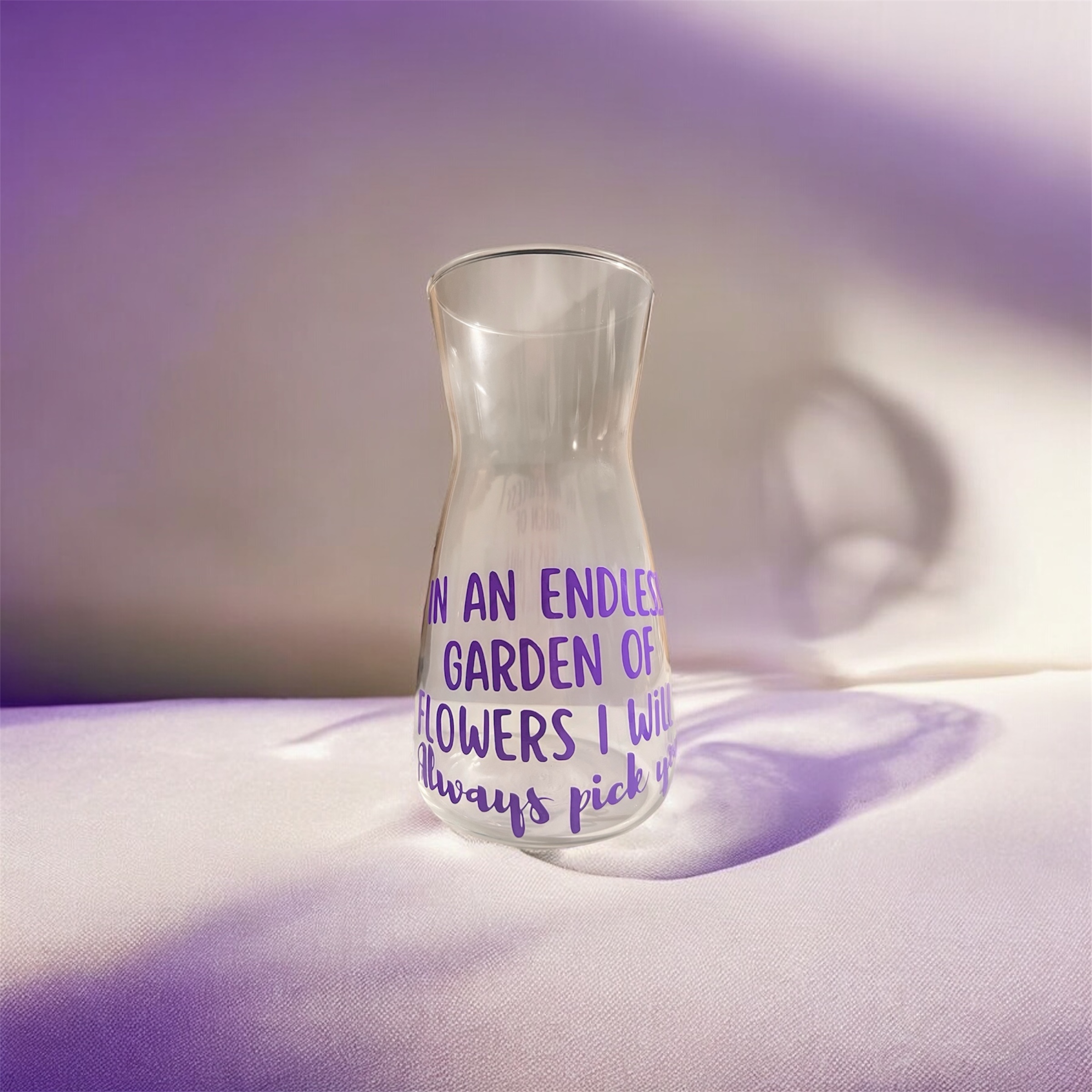 'in an endless garden' vase