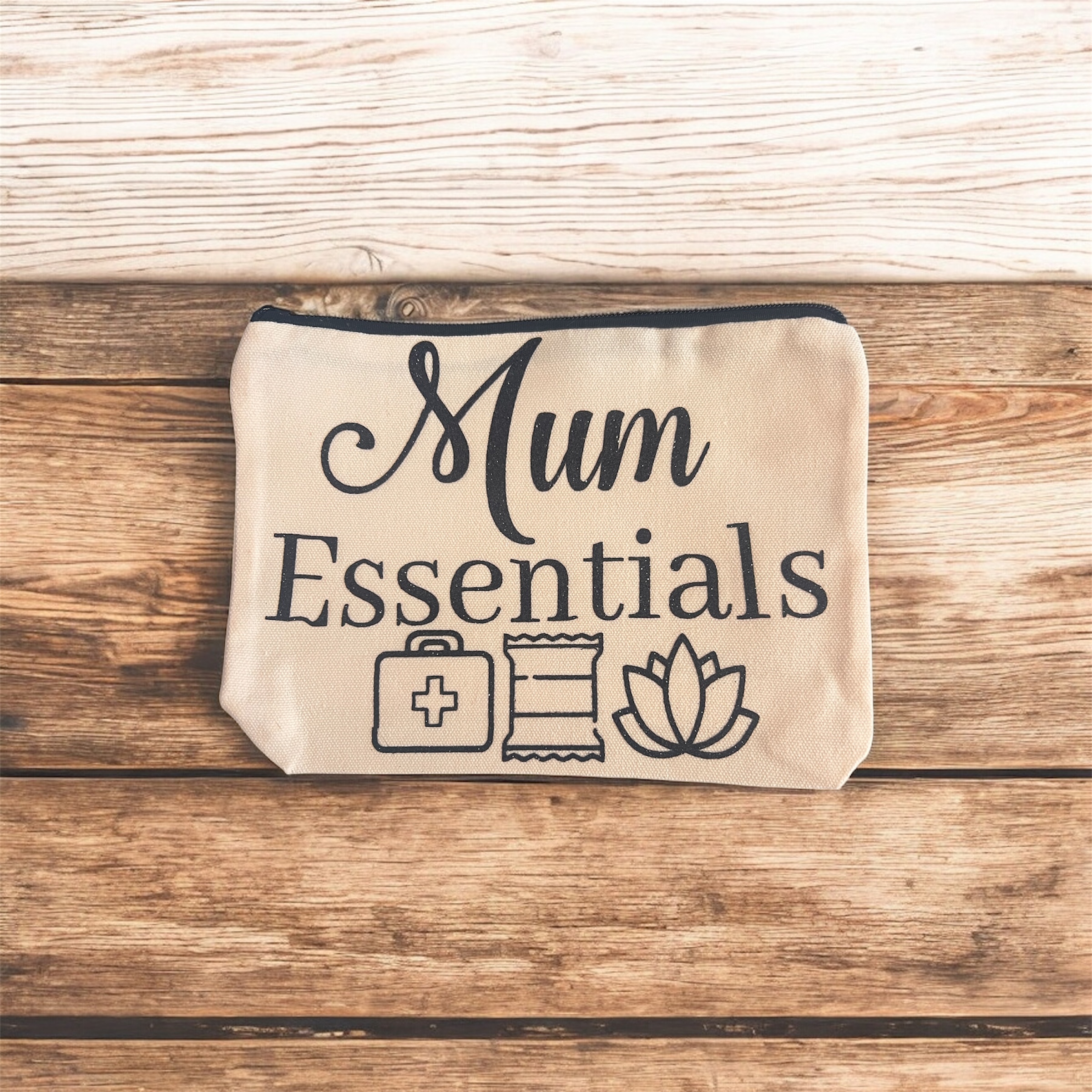 Mum Essentials Zip Pouch – Travel & Everyday Organiser Bag