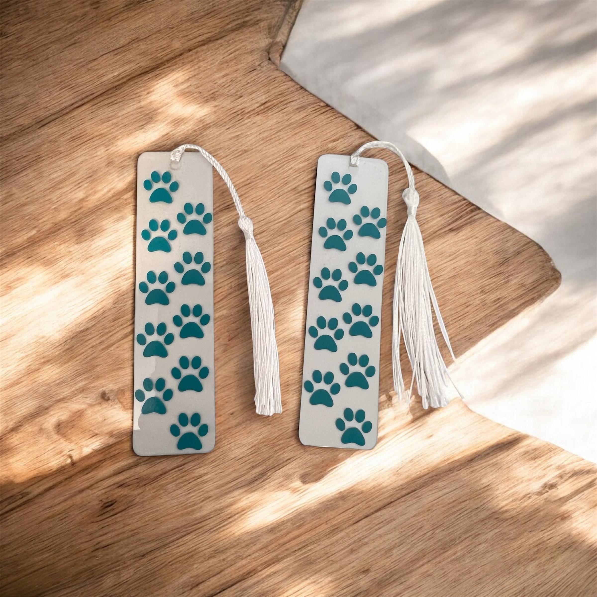 Paw print acrylic bookmark