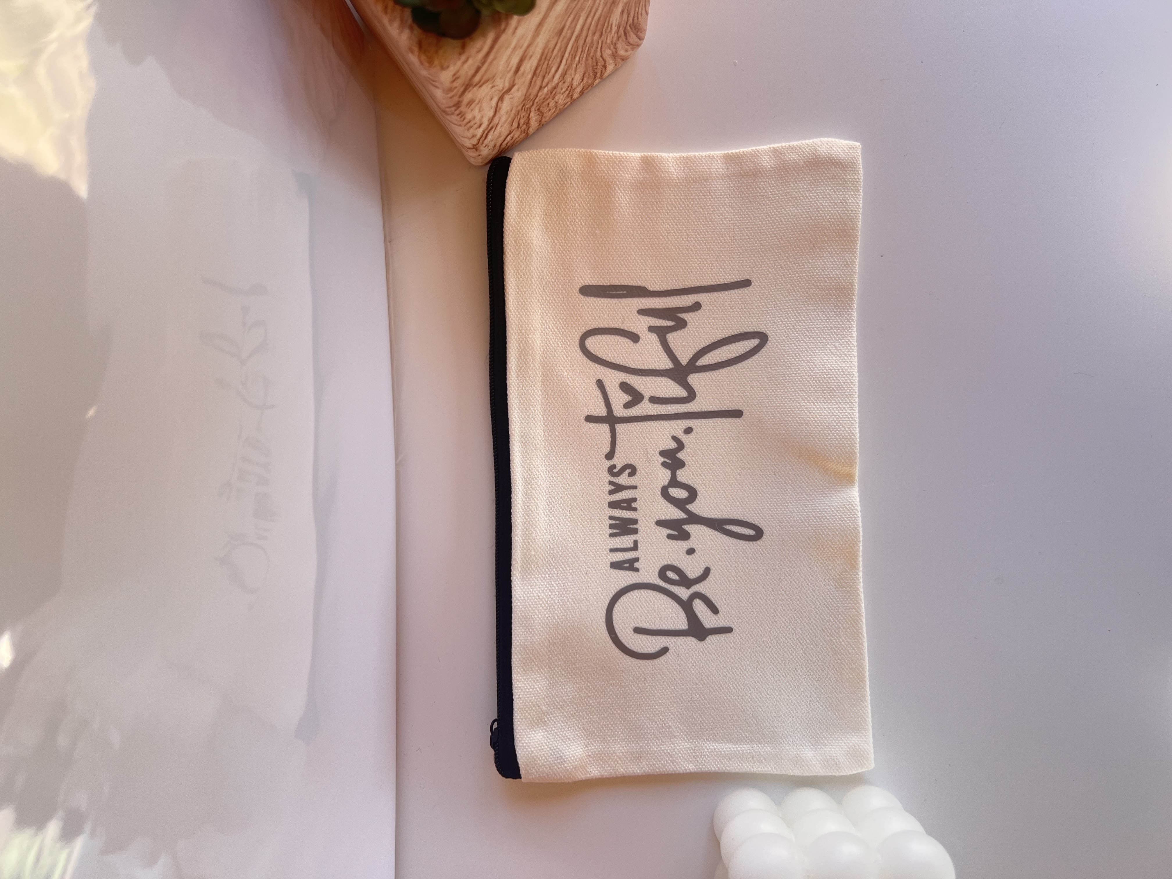 Always Be.you.tiful Canvas Pouch