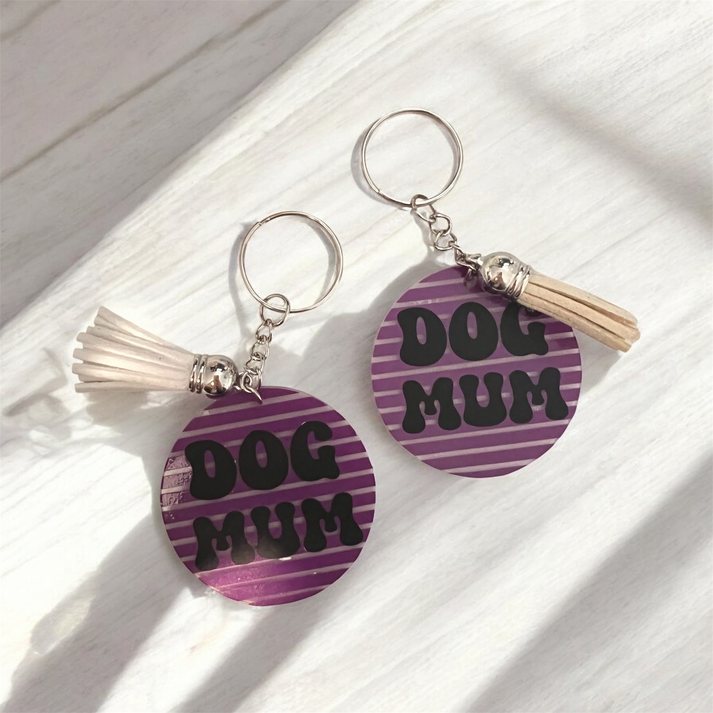 Dog mum keychain