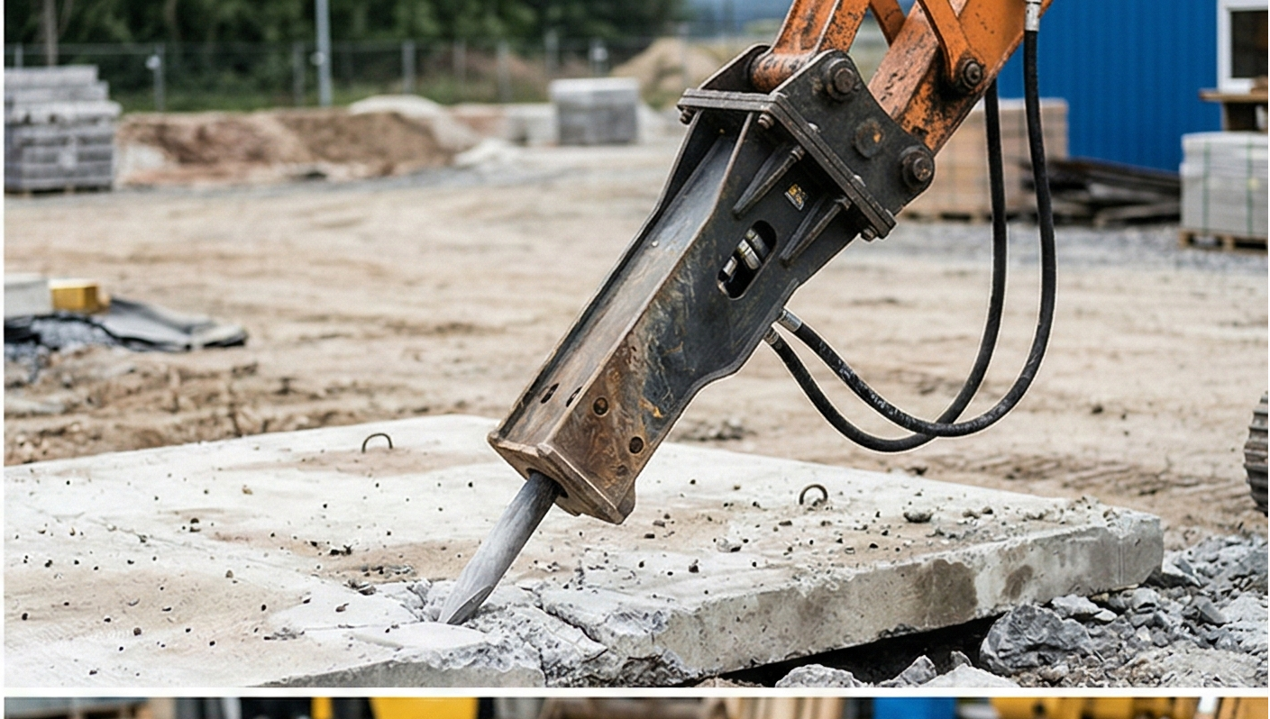 هزاز هيدروليكي قوي