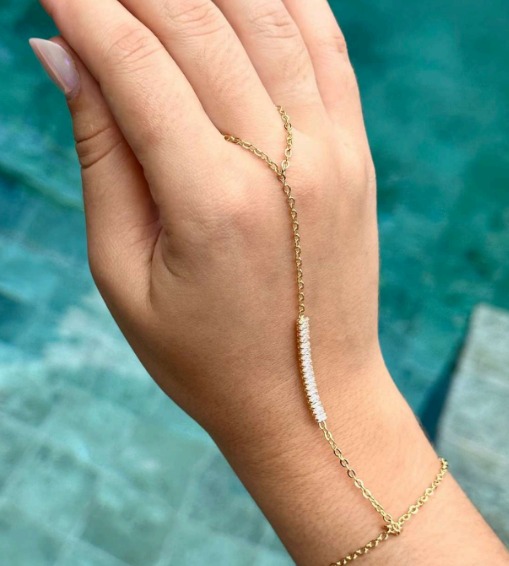 Handchain Banhado a Ouro 18K