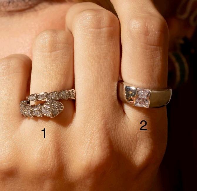 Anel Snake Cravejado 