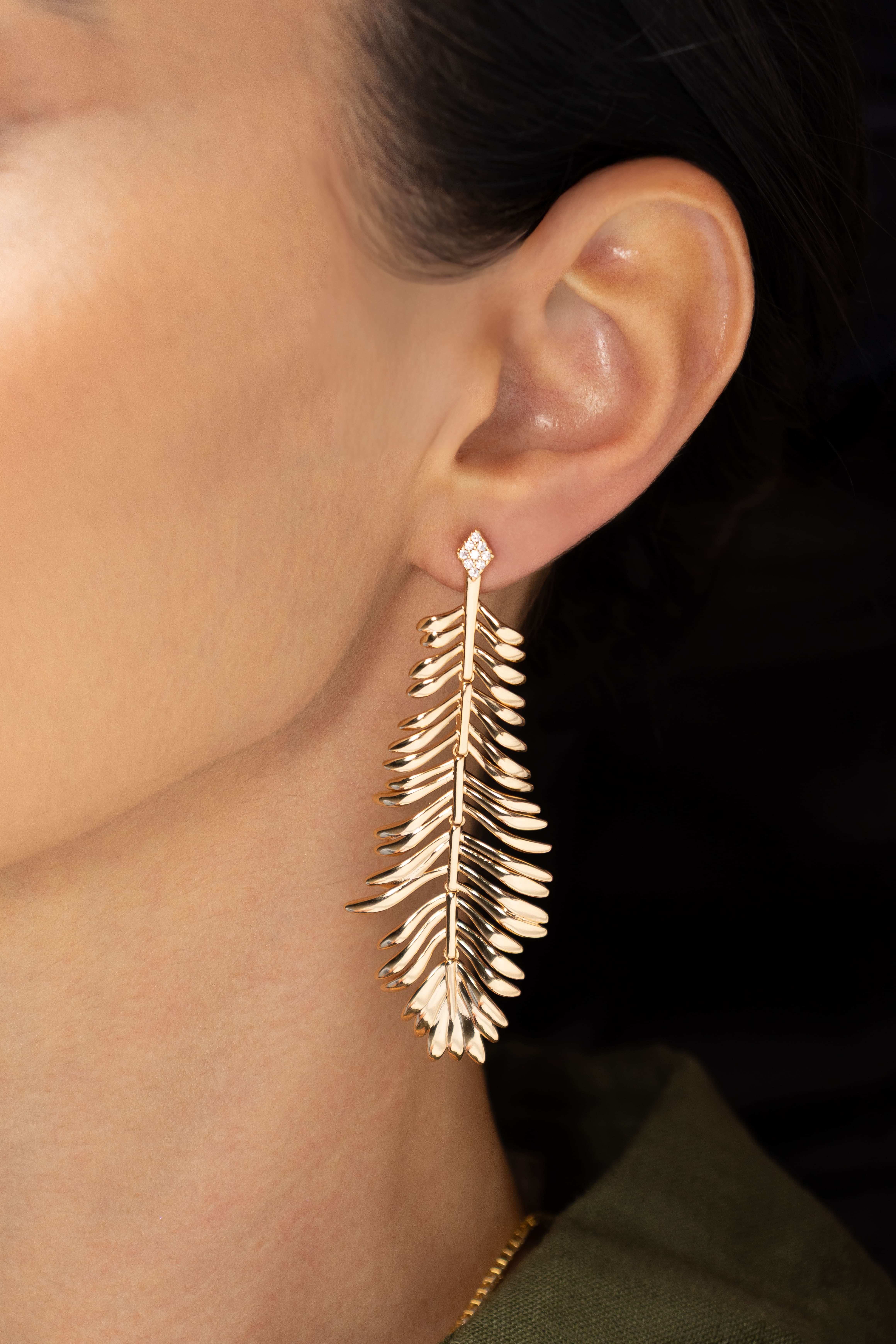 Brinco Folha Longo 