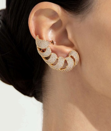 Ear Cuff Banhado a Ouro 18K 