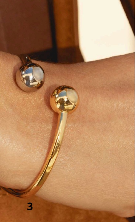 Bracelete Esfera Dois Banhos