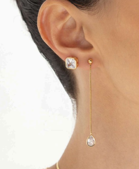 Brinco Longo com Zircônia 