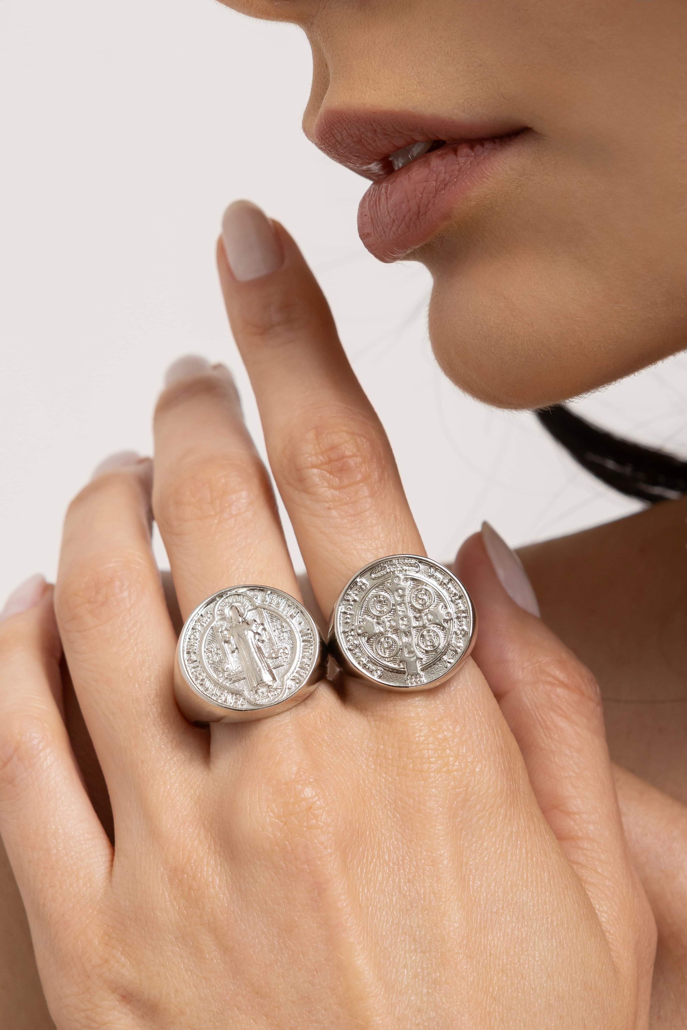 Anel Medalha São Bento 