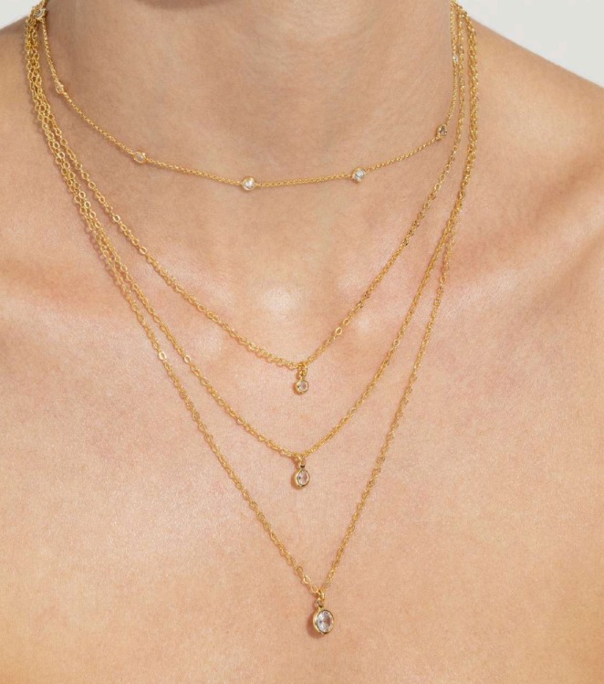 Choker Pontos de Zircônia