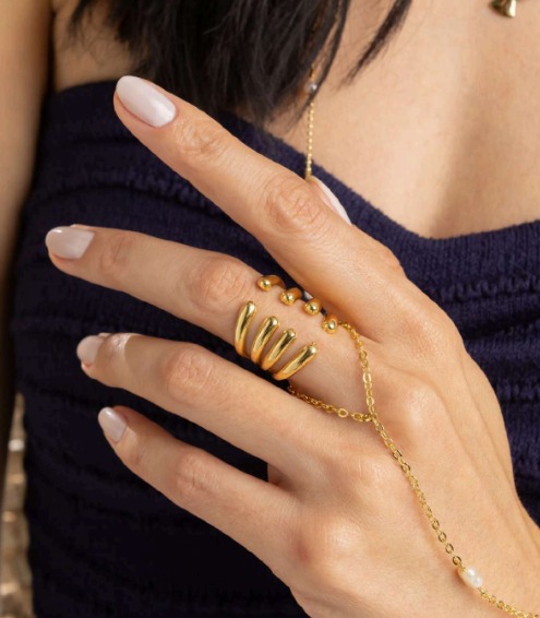 Anel Moderno Ajustável 