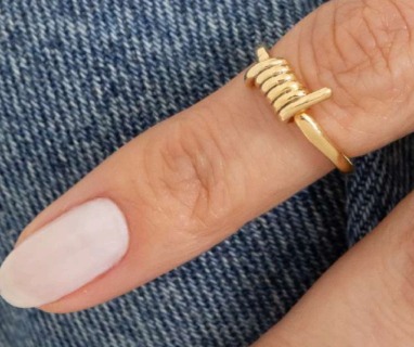 Anel Falange Banhado a Ouro 18K