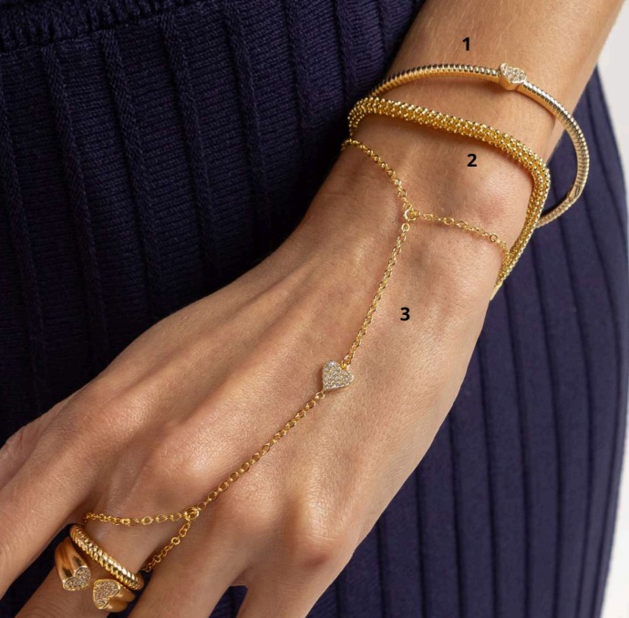 Pulseira Esferas Banhada a Ouro 18K