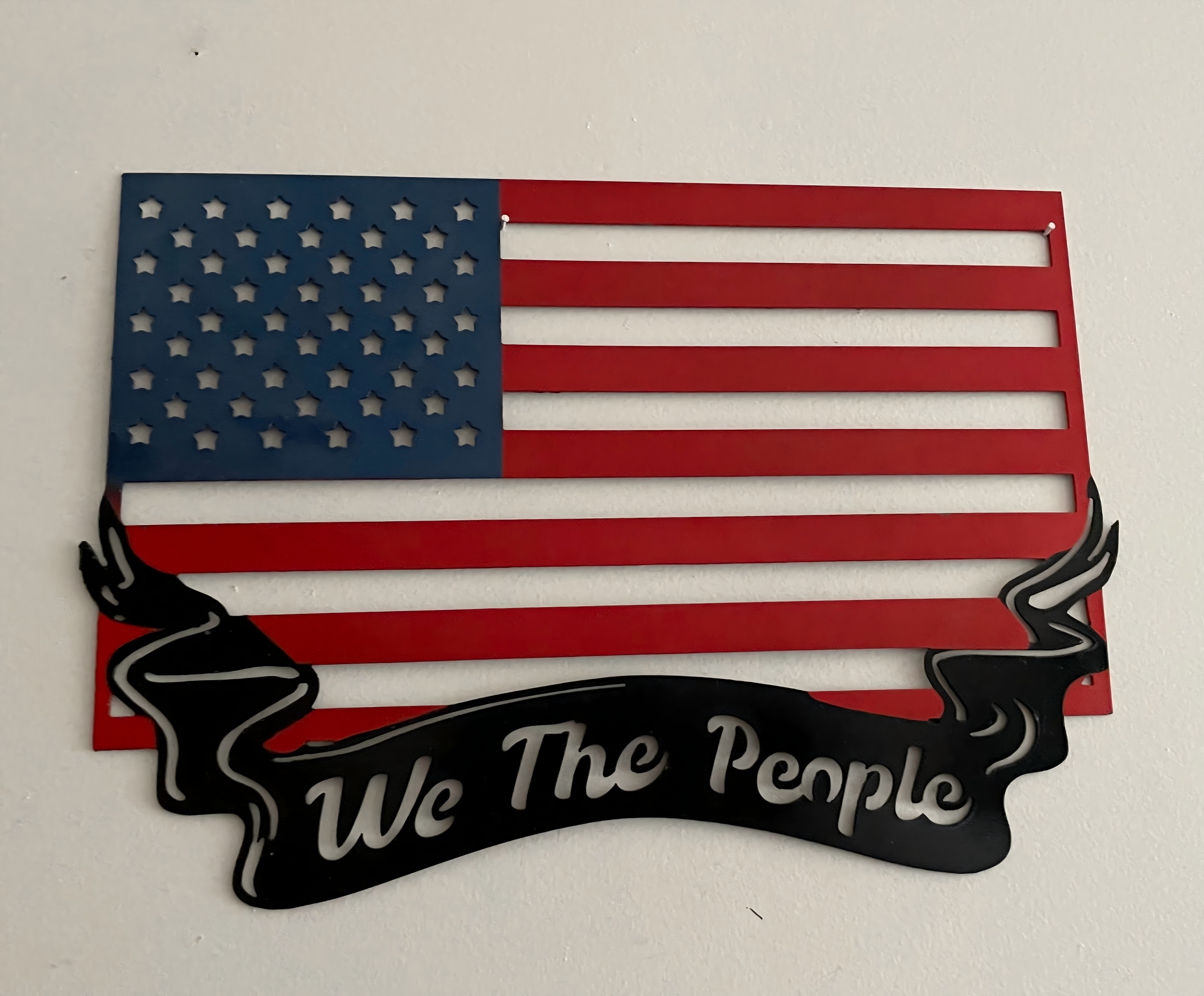 We The People Metal Wall Art 15" x 11" and 12" x 17"