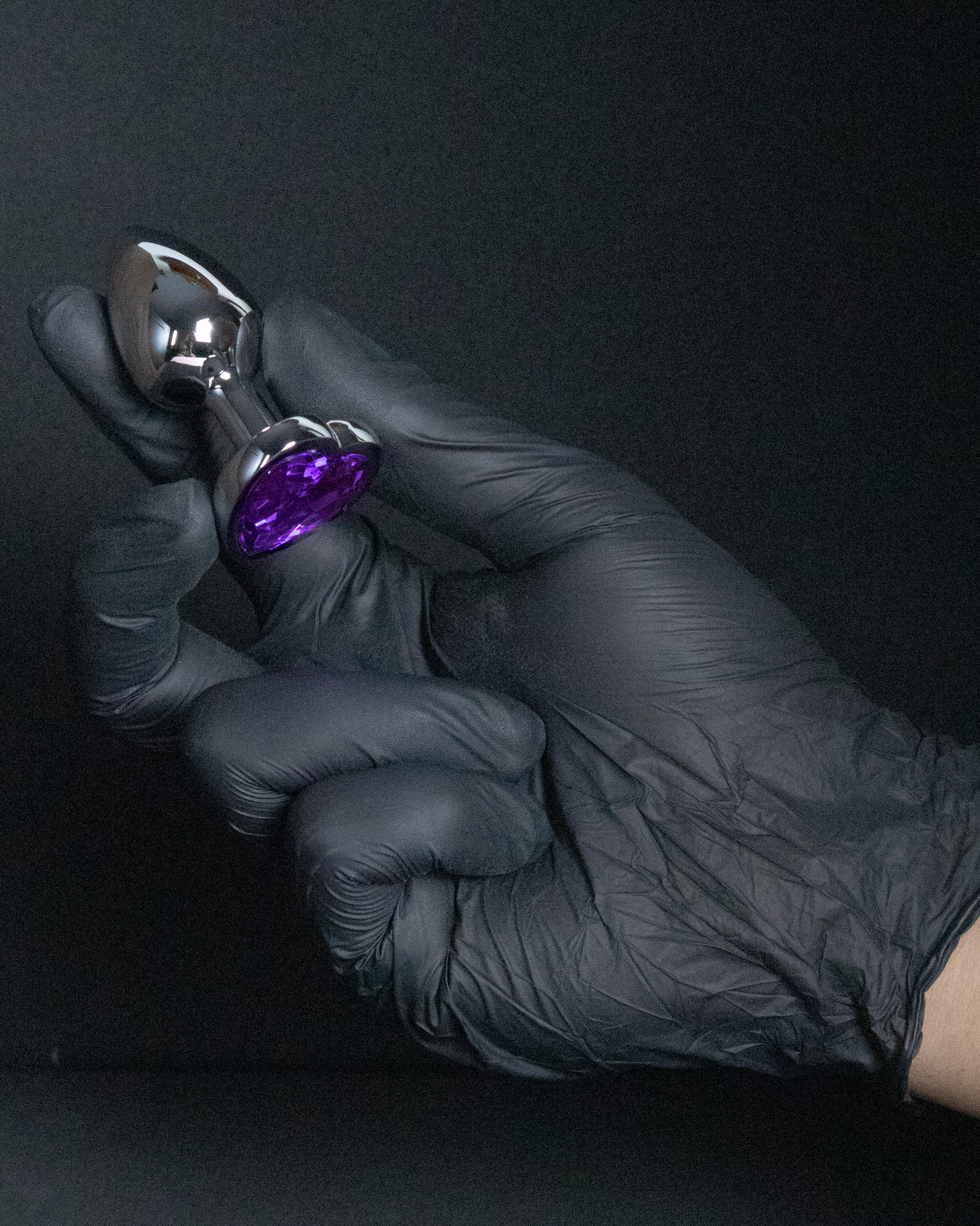 Plug Anal Pequeno Cromado Coração Colors