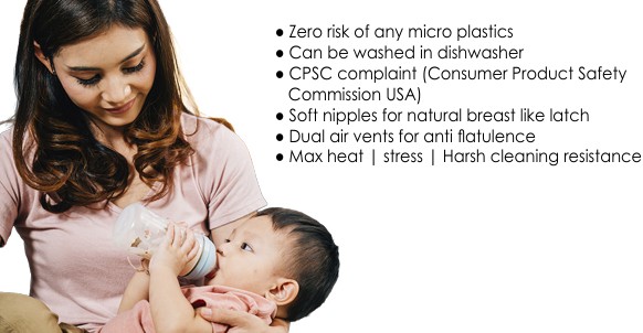 Silicone Baby Bottle Nipples (Pack of 2)