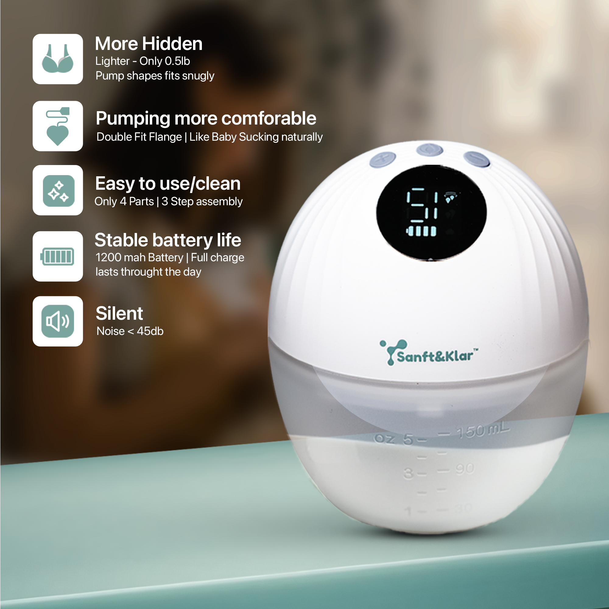 Sanft & Klar Electric Breast Pump