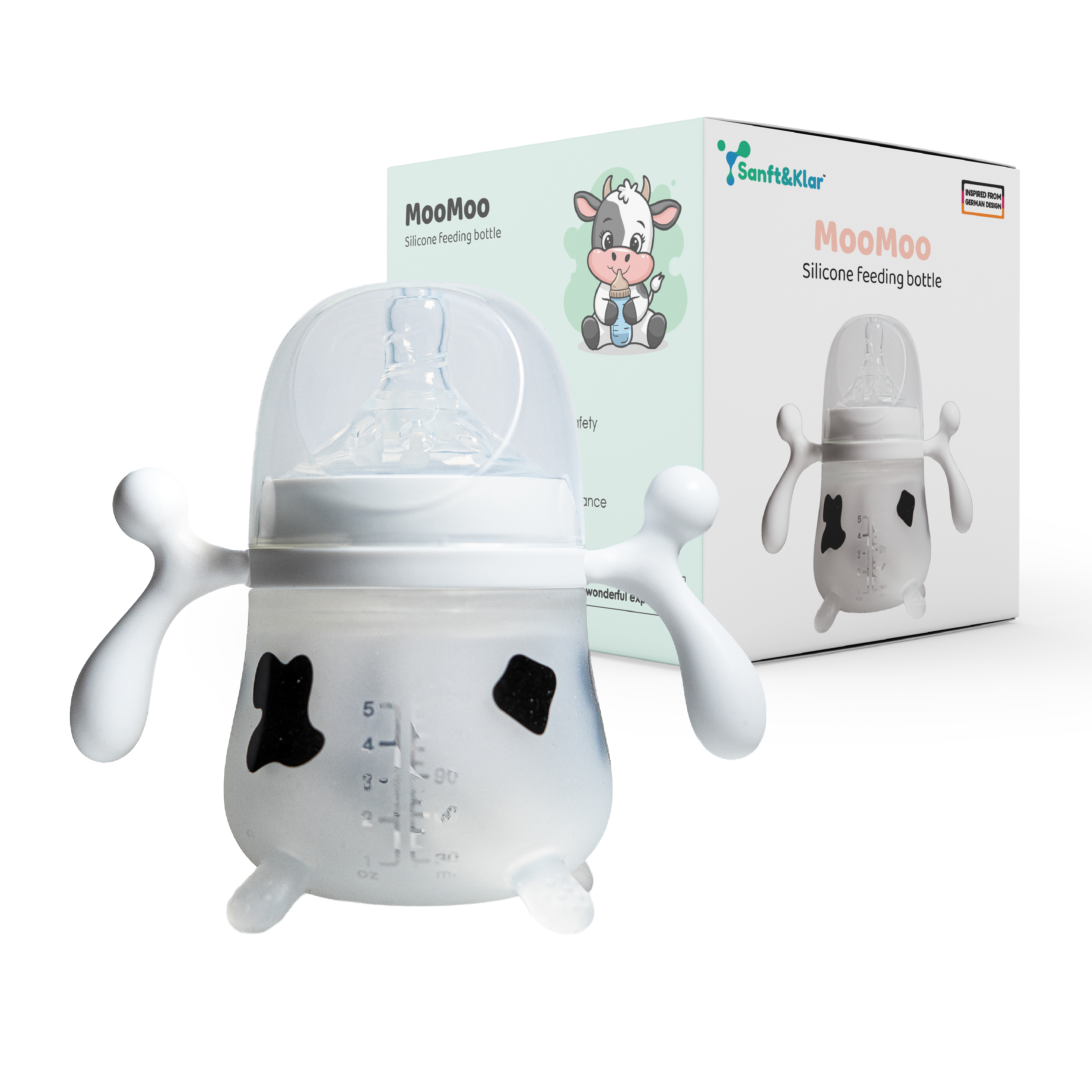 MooMoo Silicone Feeding Bottle