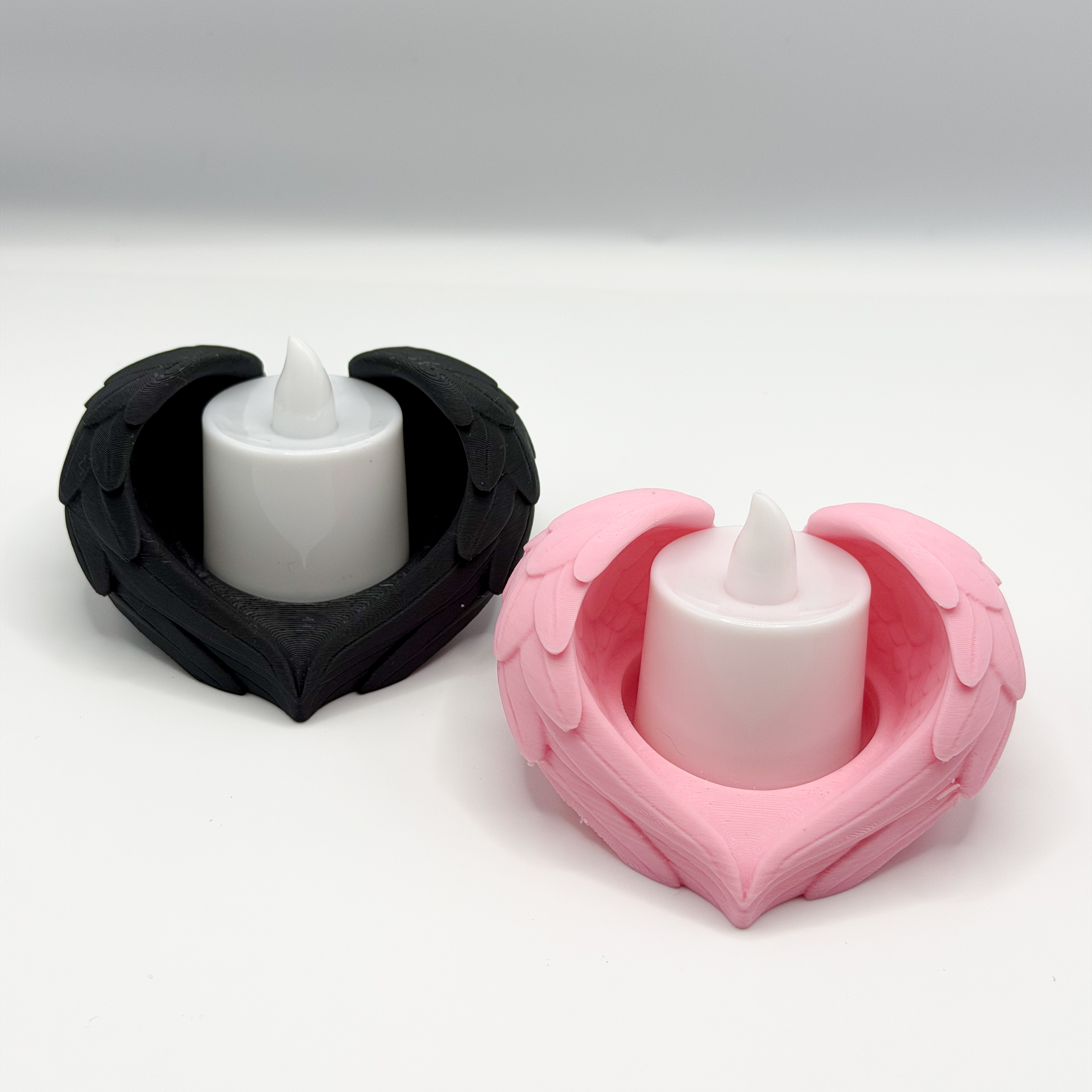 PORTA VELA CORAZÓN CON ALAS