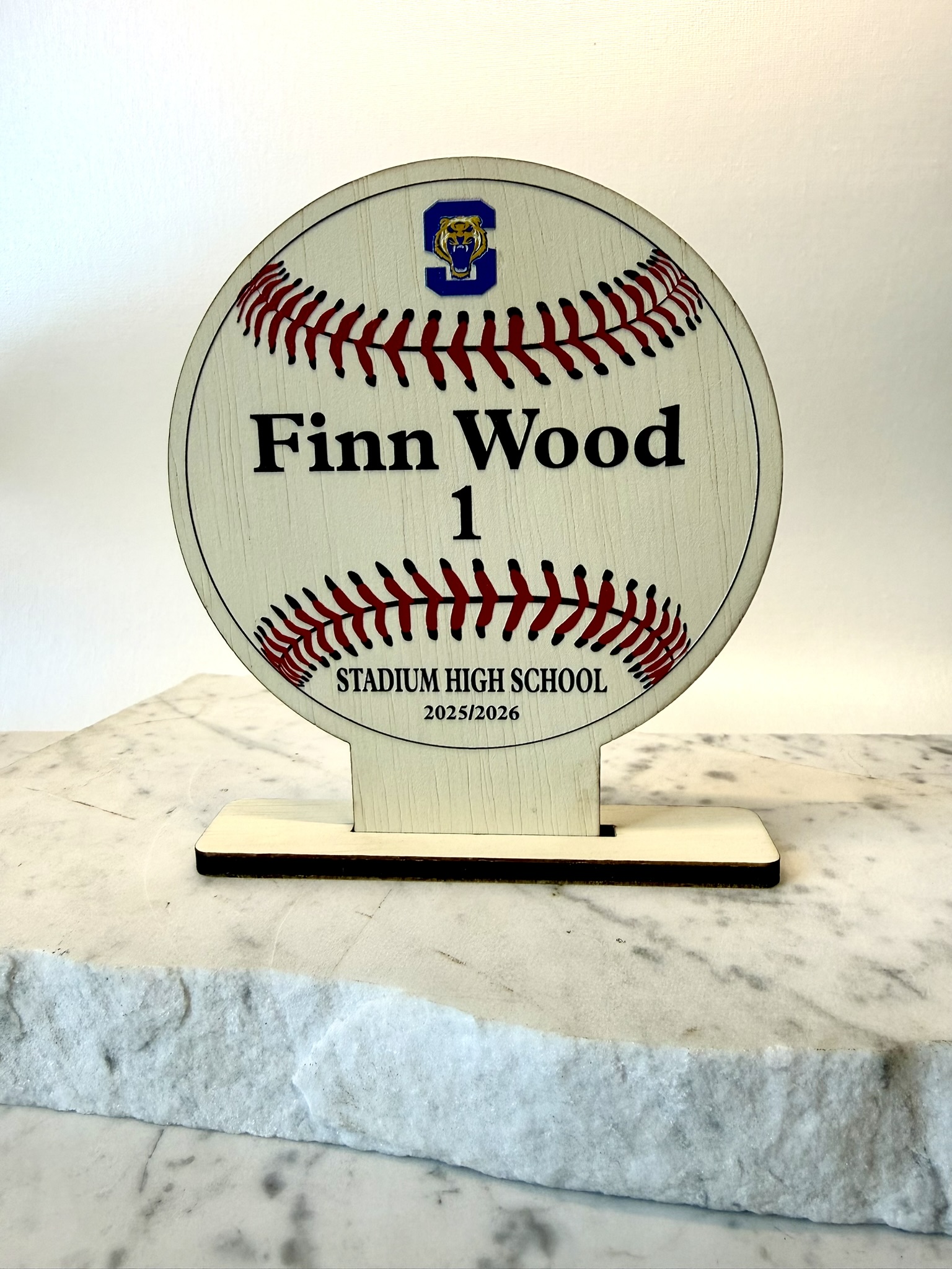 Personalized Baseball Trophy
