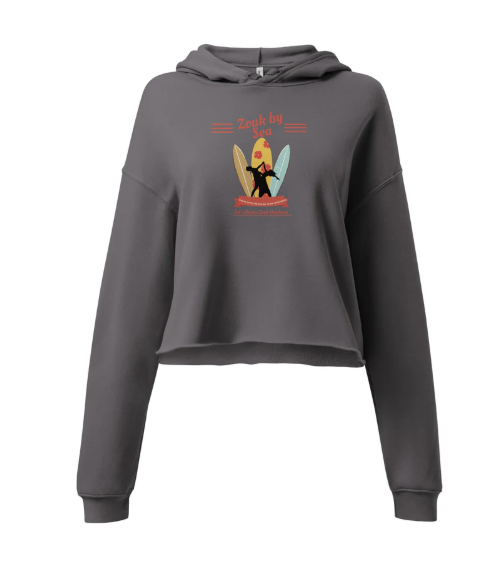 Ladies Cropped Top Hoddie Dance  and Surfboards