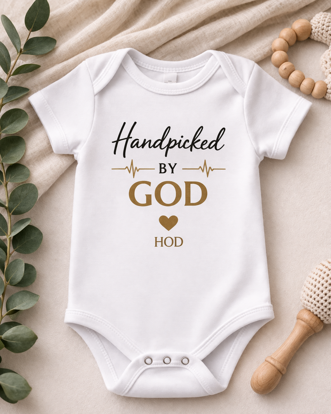 Handpicked by God Baby Bodysuit