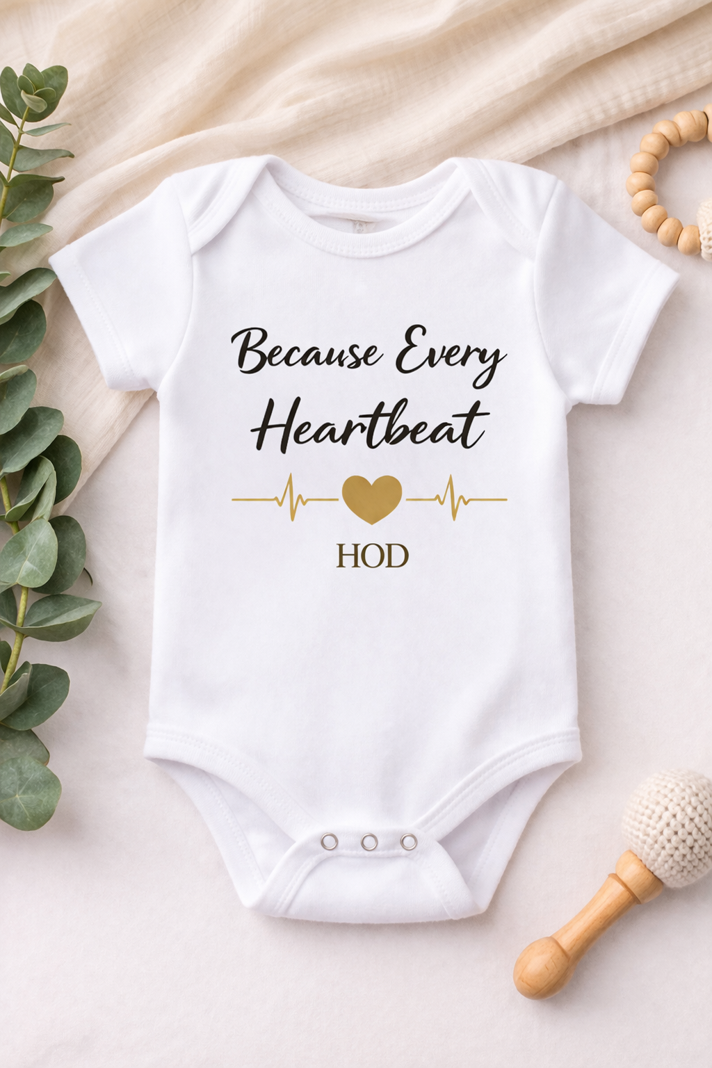 Every Heartbeat Baby Onesie