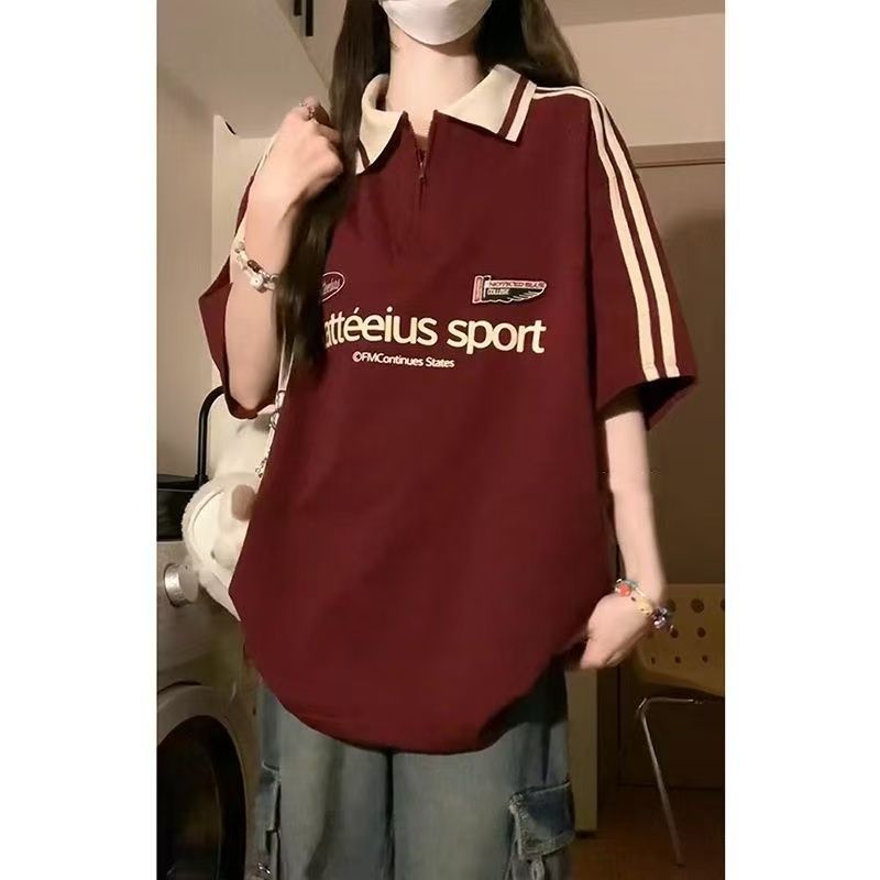 Retro Maroon Polo Shirt