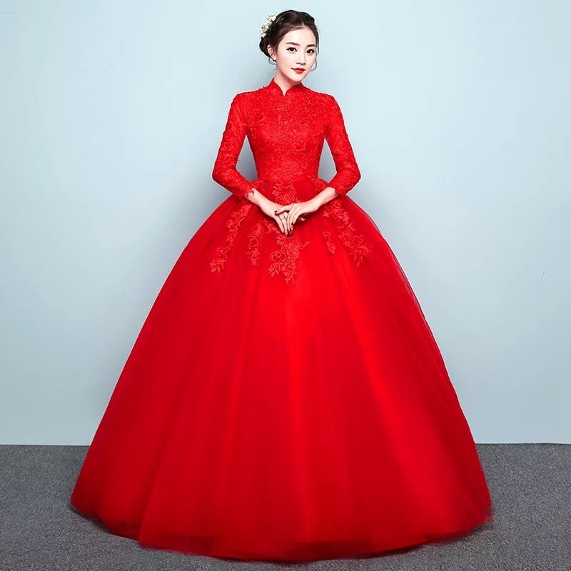 Elegant Red Ball Gown