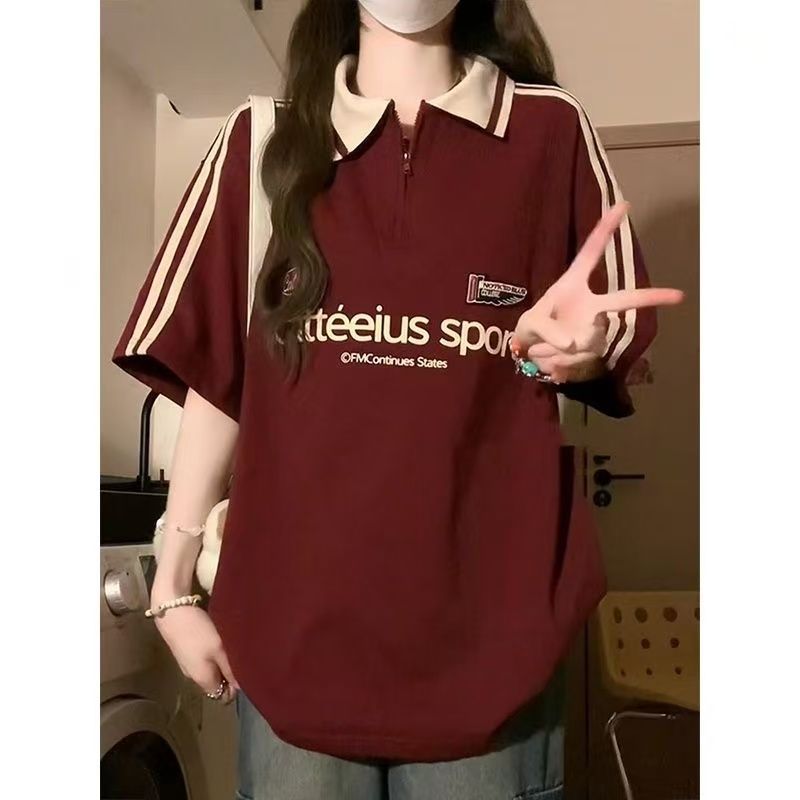 Retro Maroon Polo Shirt