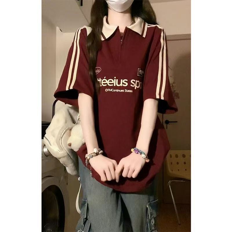 Retro Maroon Polo Shirt
