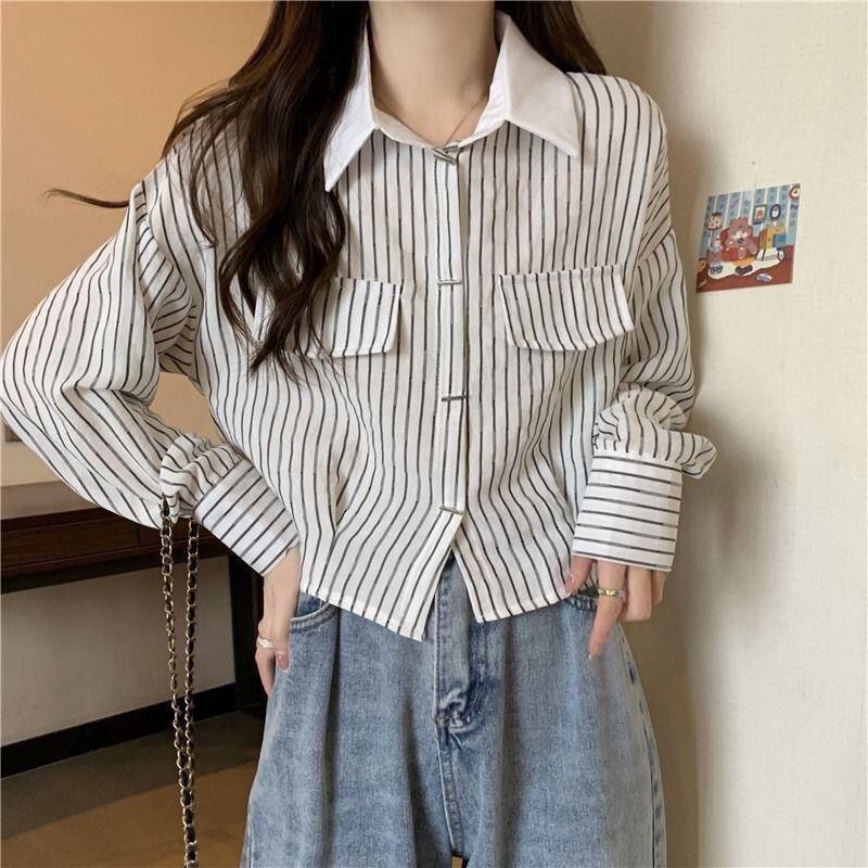Striped Button-Down Shirt