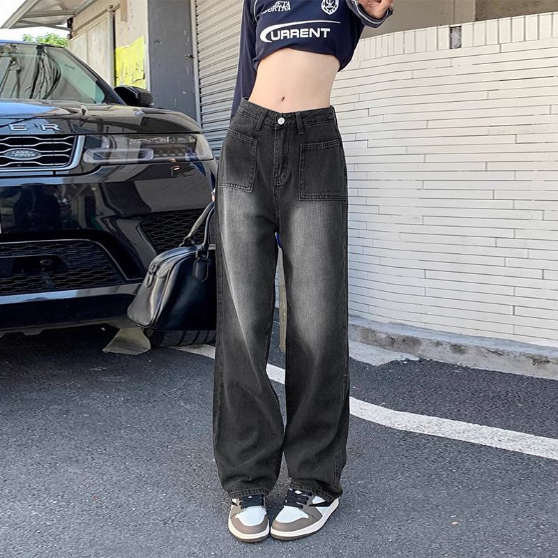 High-Waisted Wide-Leg Jeans