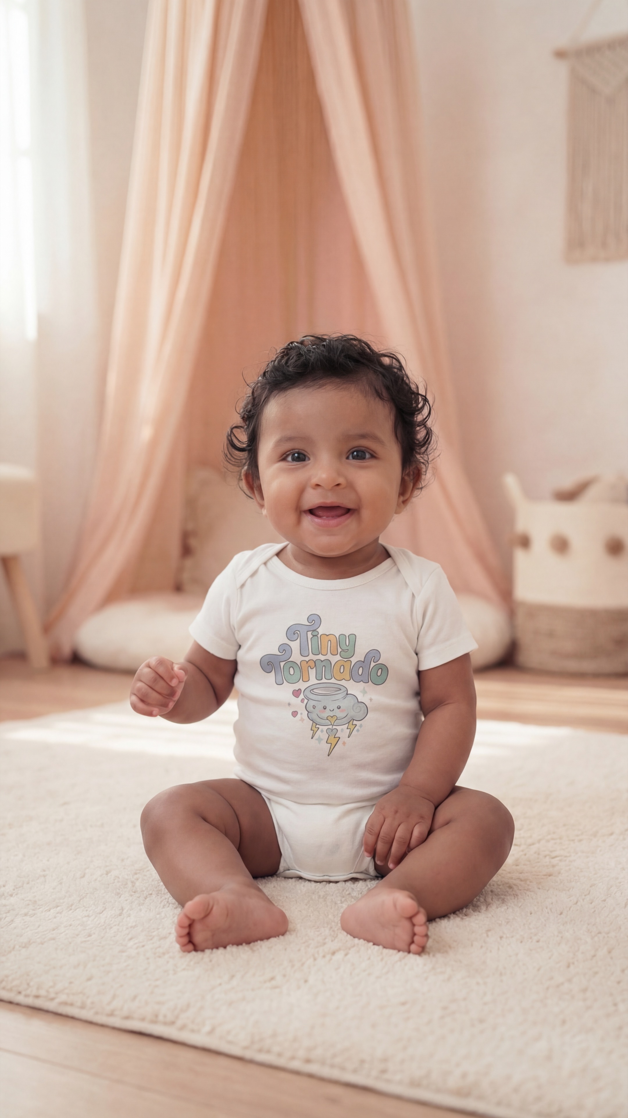 Tiny Tornado Baby Onesie