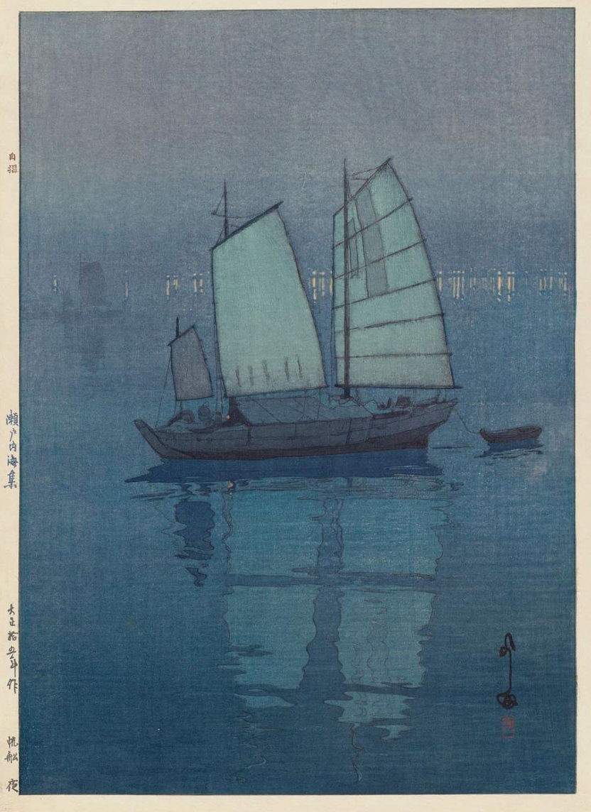  Hiroshi Yoshida – Sailing Boats (Night)