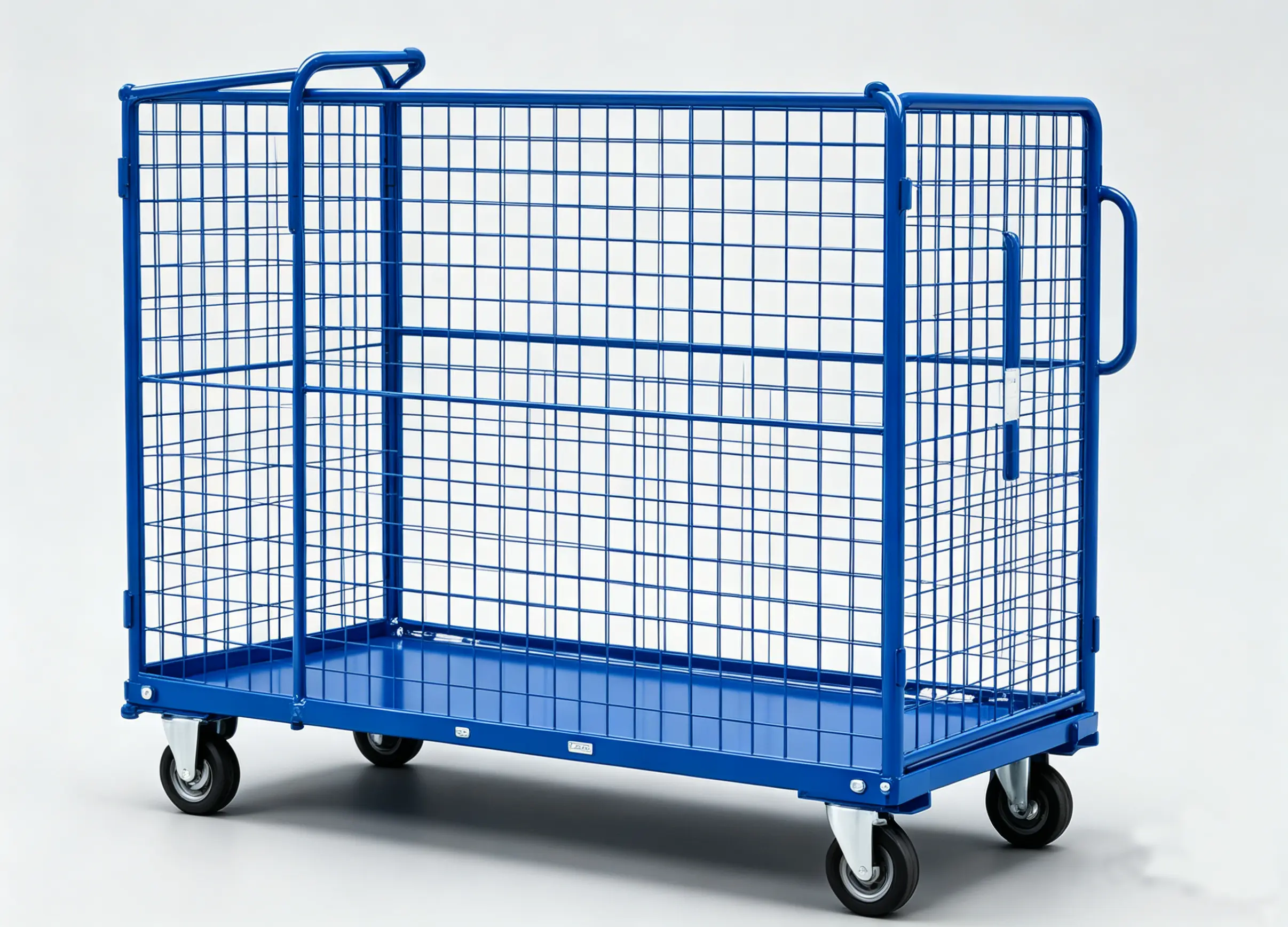 Heavy Duty Mesh Rolling Cart Standard Cage Trolley