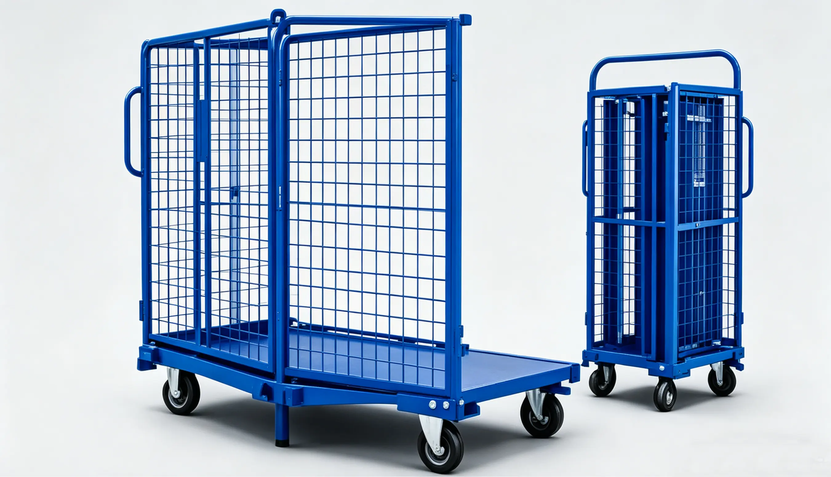 Heavy-Duty Foldable Cage Trolley