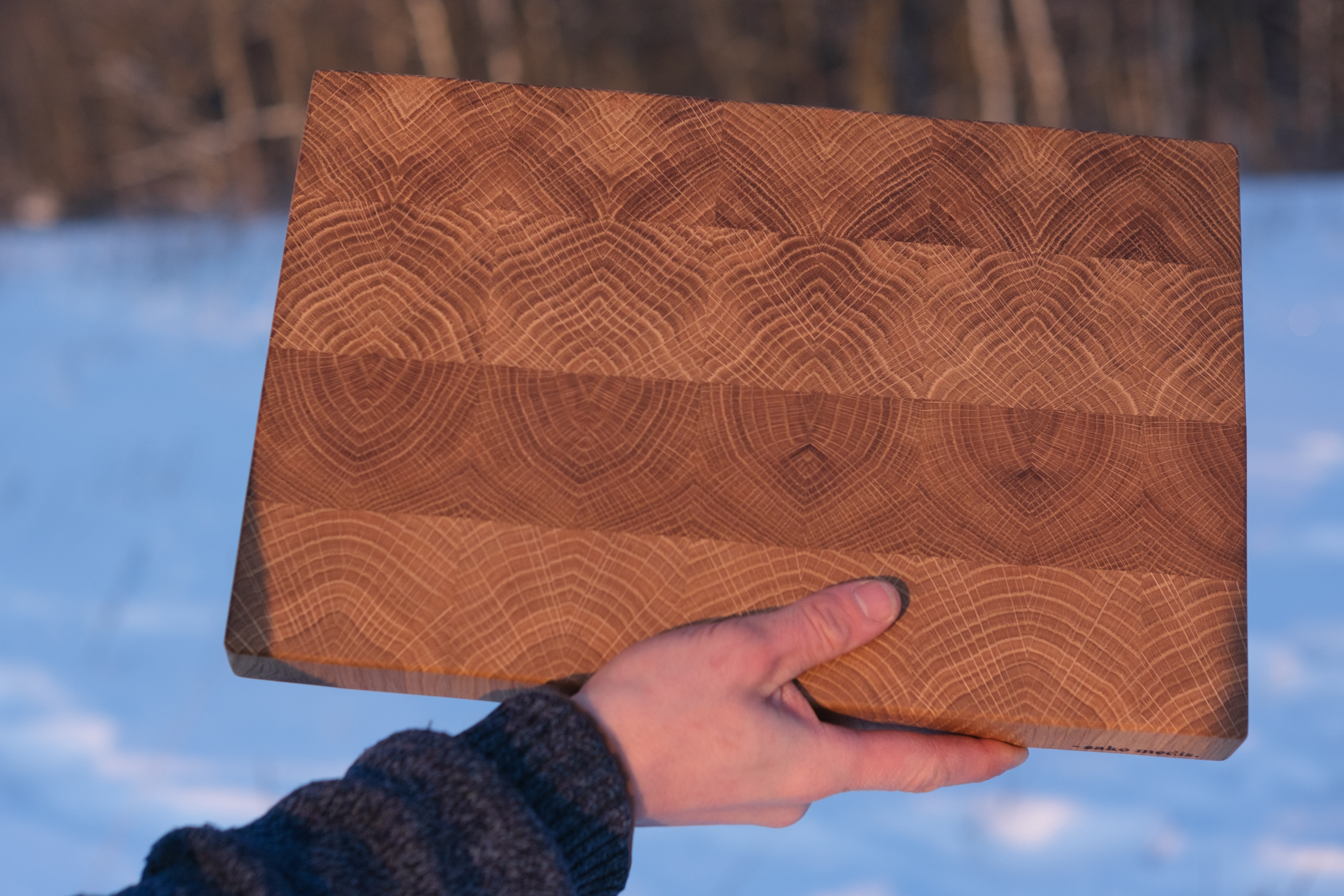 End-grain Wooden Cutting Board