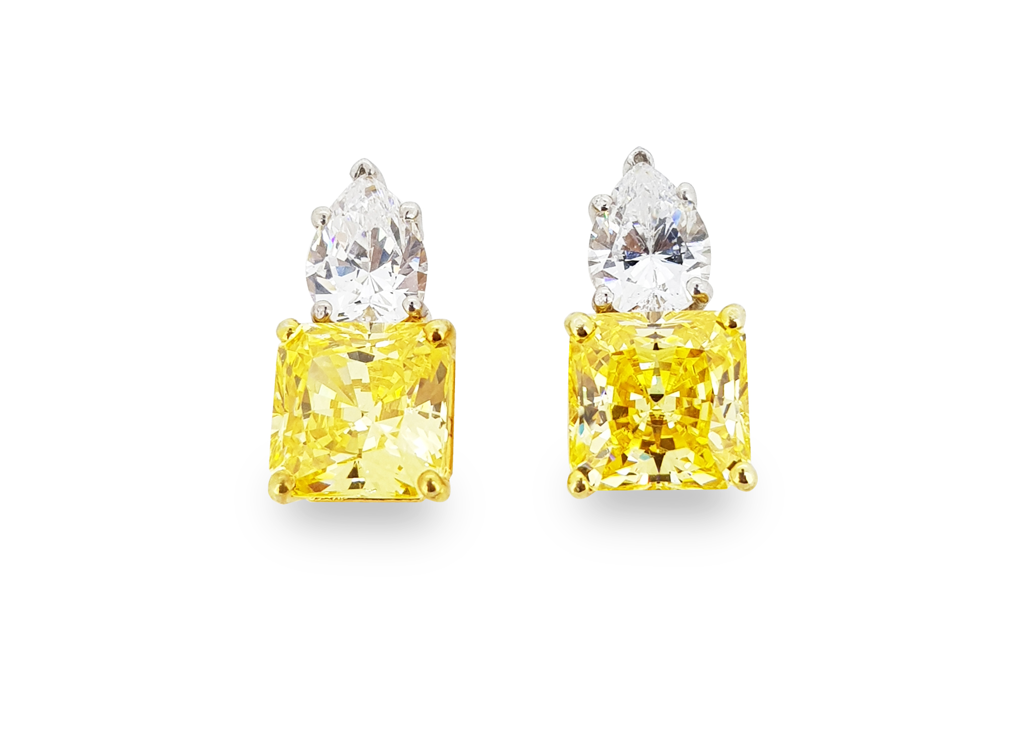Yellow Signature Adastra CZ Stud Earrings