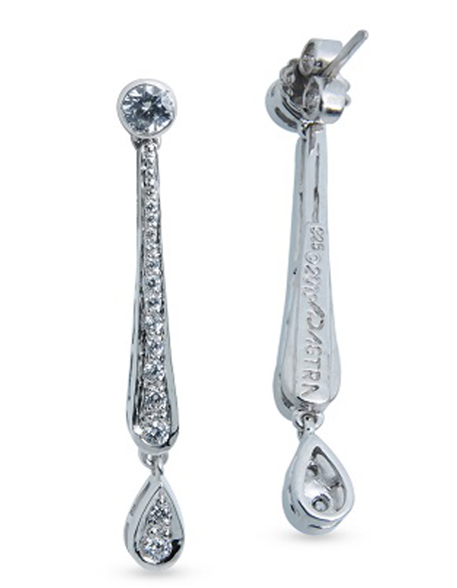 Elegant Drop Signature Adastra CZ Earrings