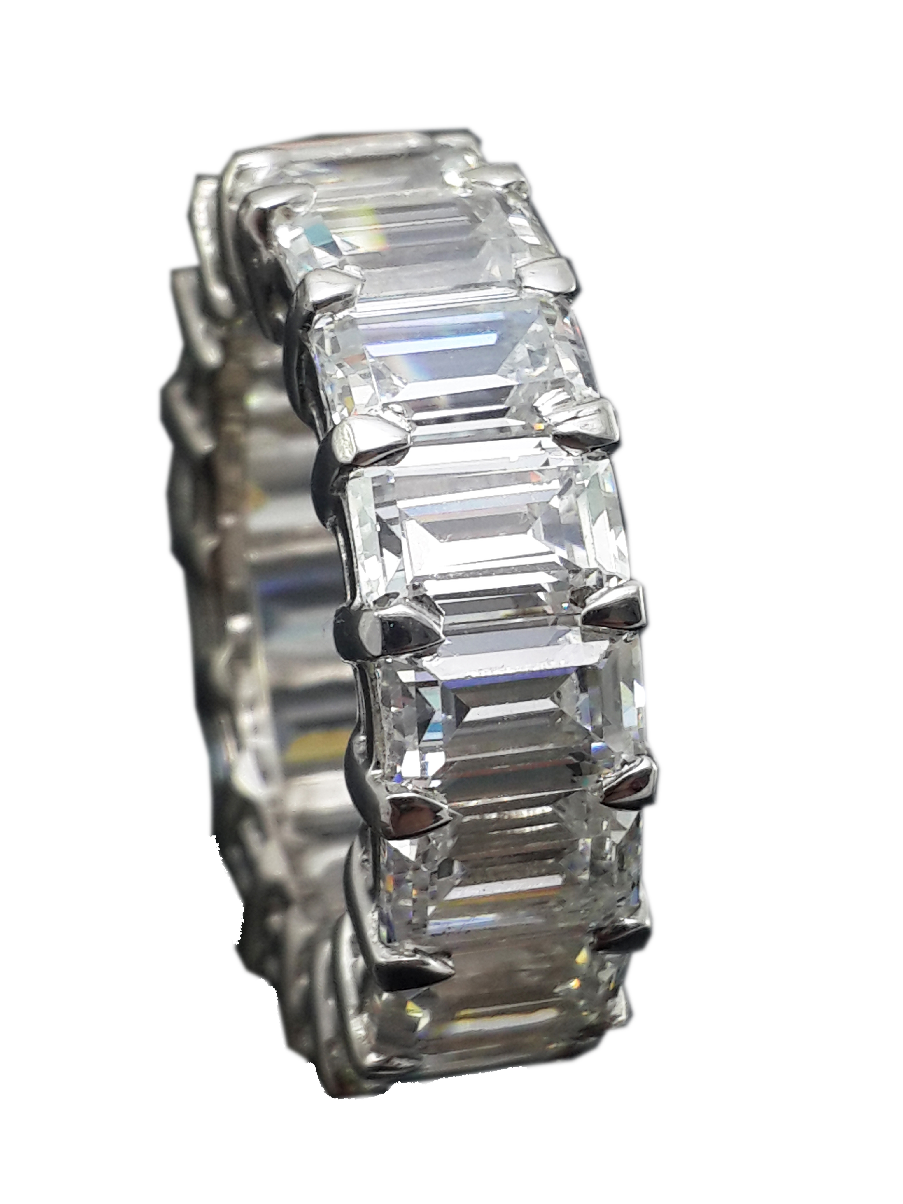 Emerald Cut Diamond Eternity Ring