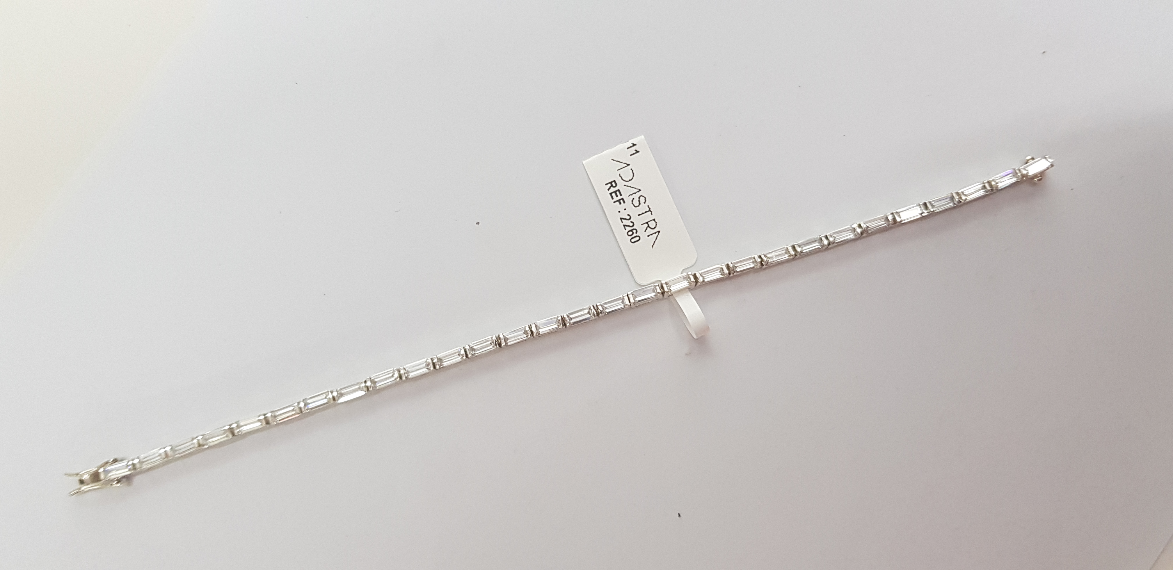 Baguette Signature Adastra CZ Tennis Bracelet
