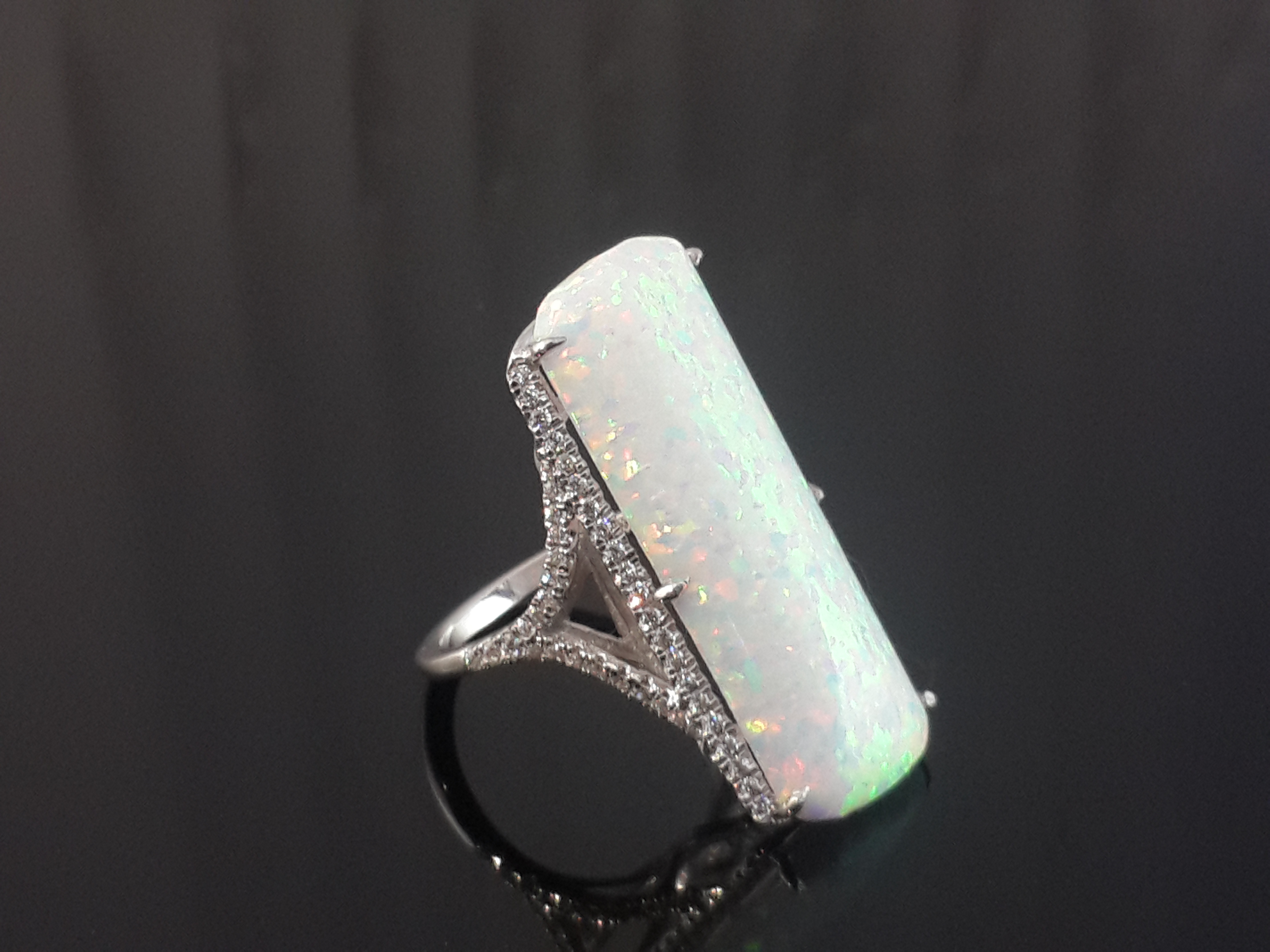 Opal & Signature Adastra CZ Cocktail Ring