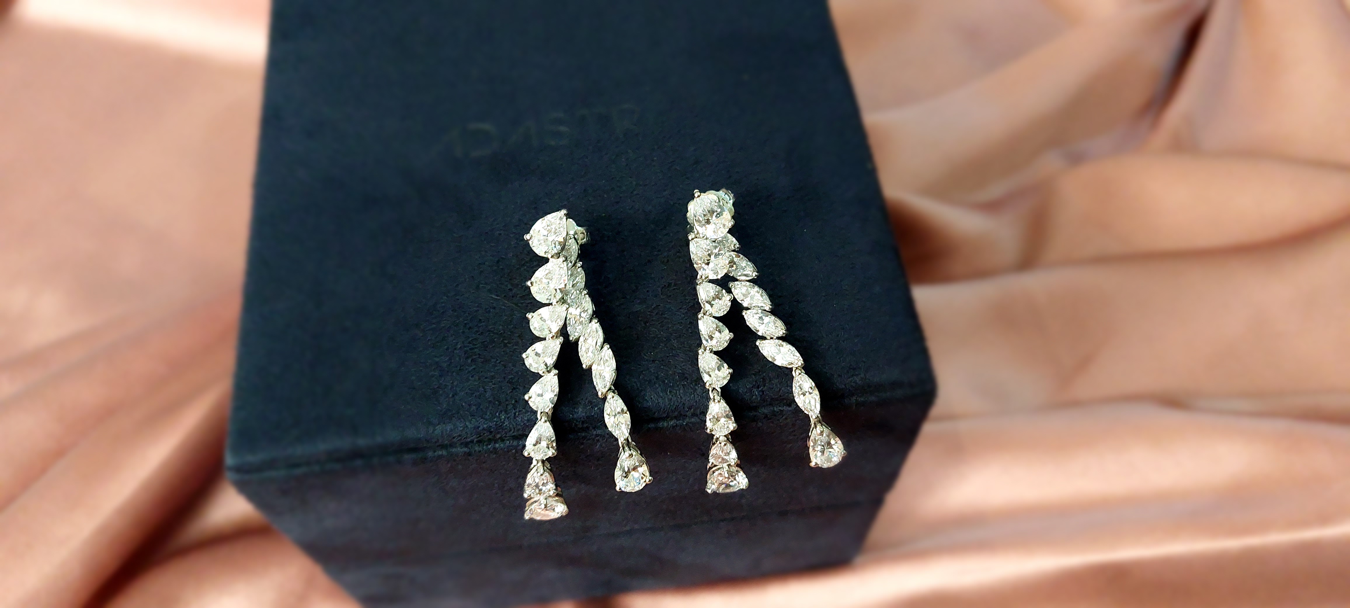Elegant Pear-Cut Drop Earrings