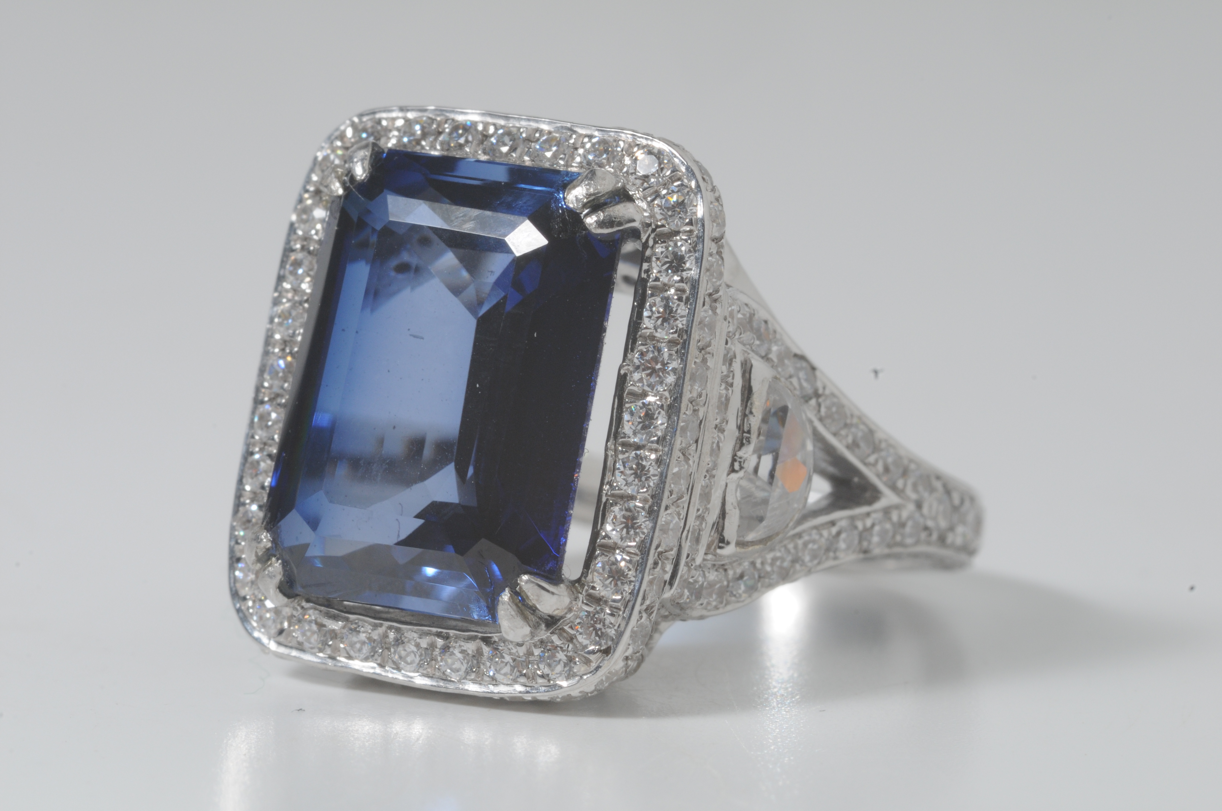 Blue Sapphire Signature Adastra CZ Ring