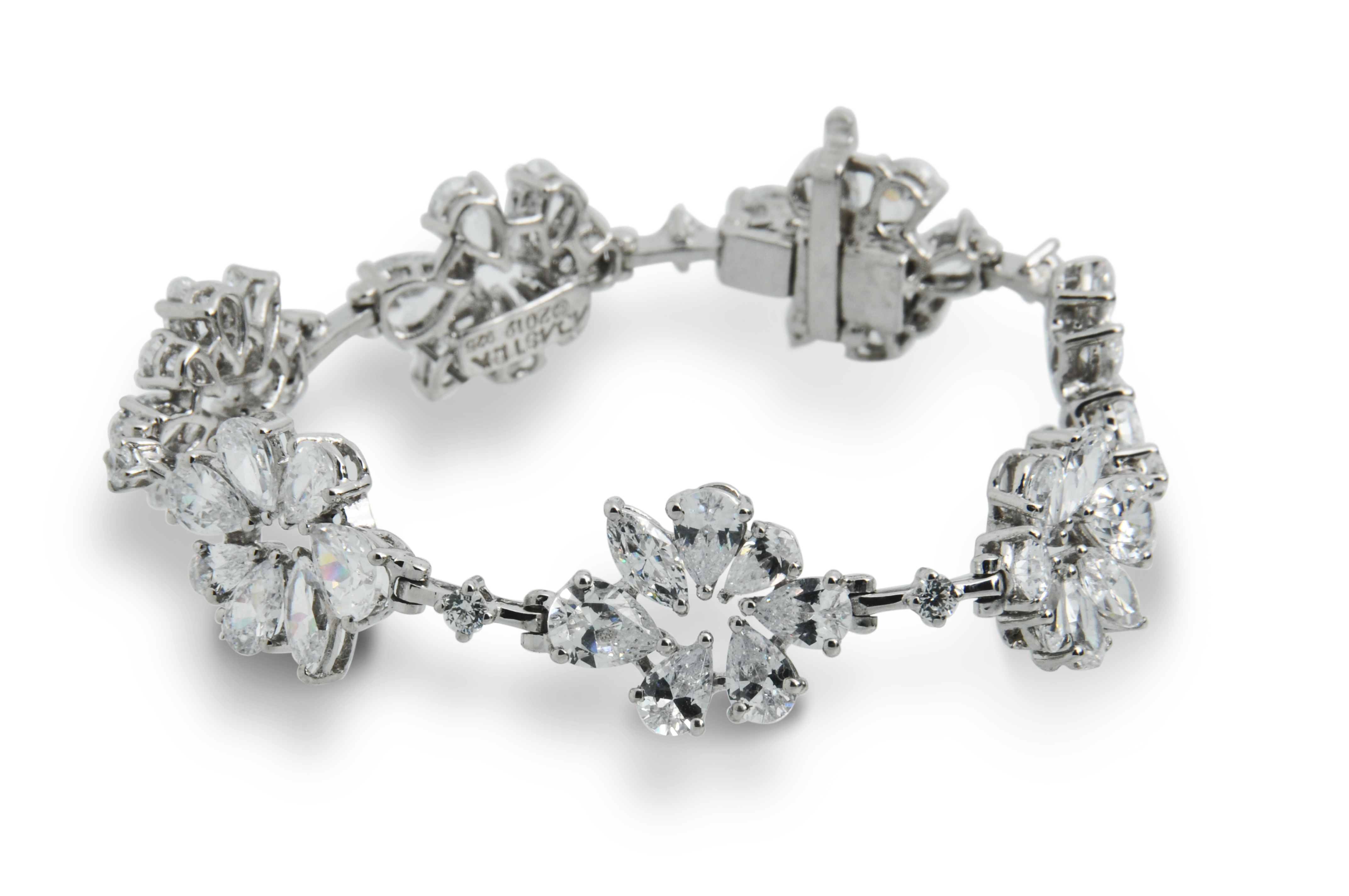Signature Adastra CZ Cluster Tennis Bracelet