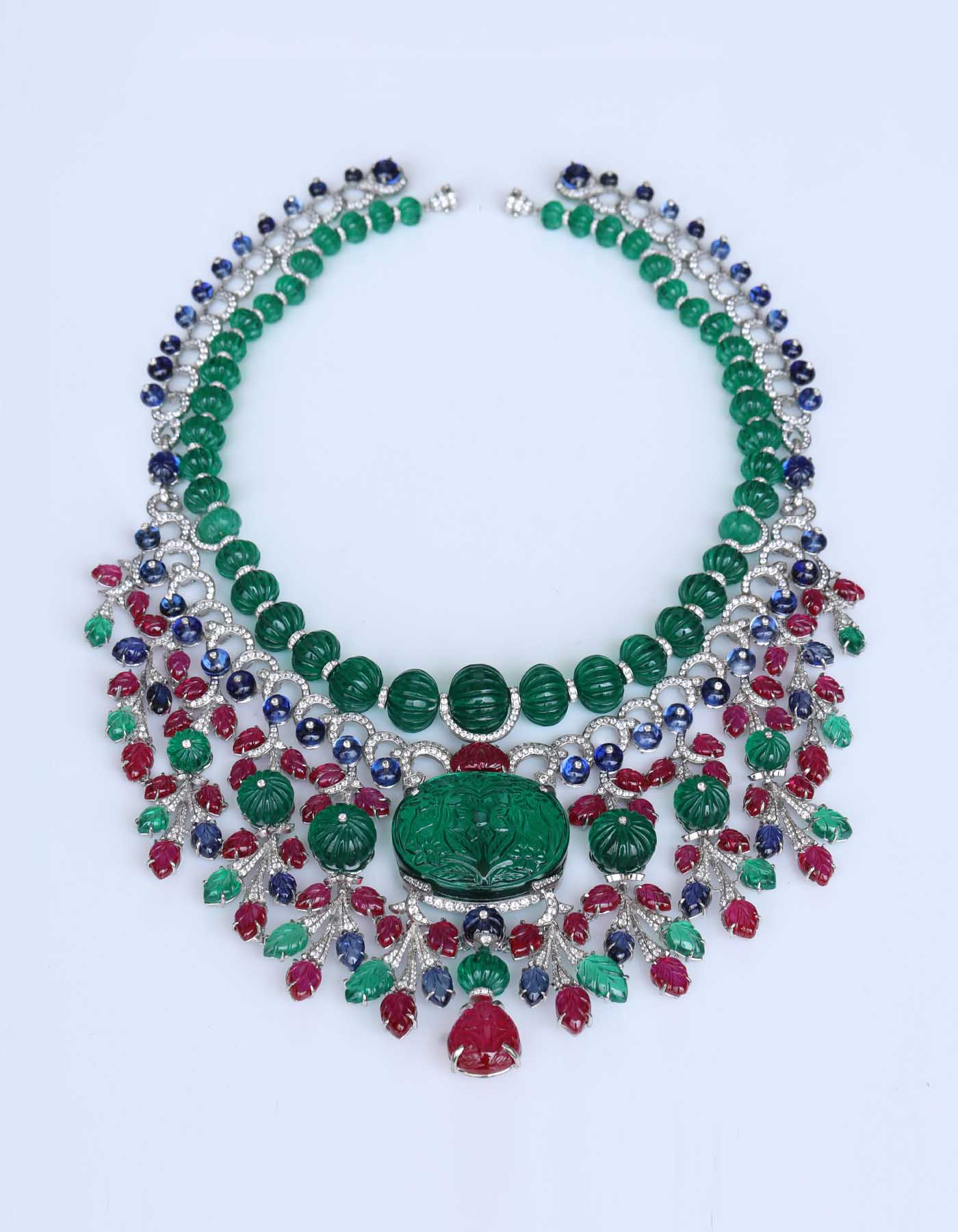 Luxury Gemstone Statement Necklace