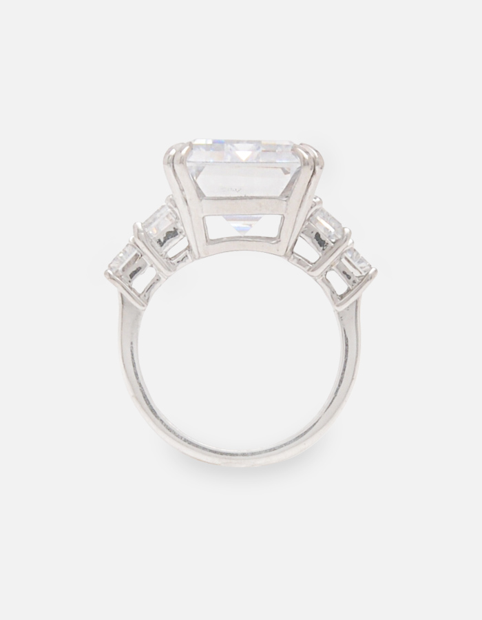 Emerald-Cut Signature Adastra CZ Ring