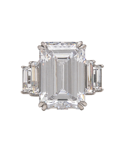 Emerald-Cut Signature Adastra CZ Ring